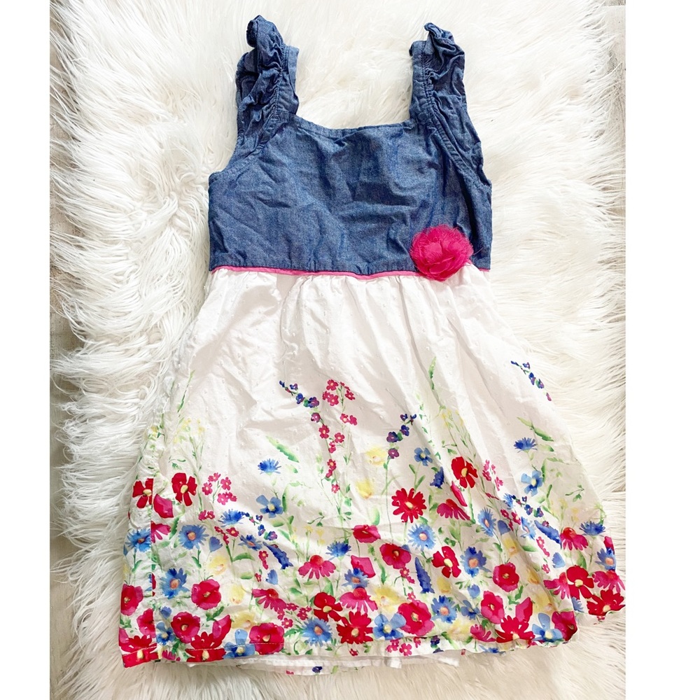 Penelope Mack floral tank dress girls sz6